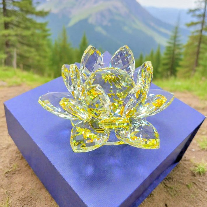 Flor de Loto Amarilla Mediana