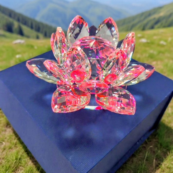 Flor de loto Rosada Mediana