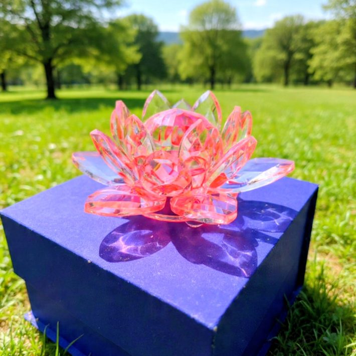 Flor de Loto Rosada Grande