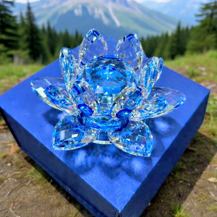 Flor de Loto Azul Mediana